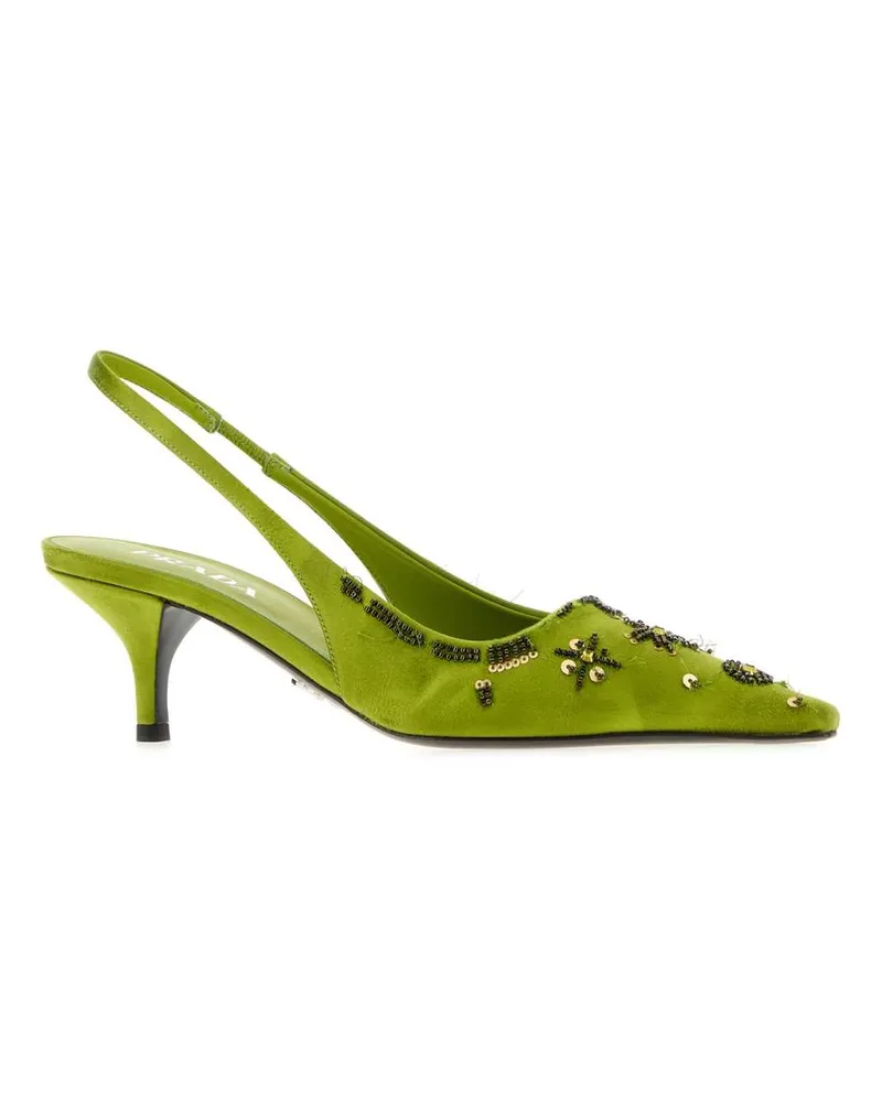 Prada Décolleté Heel — Green Green