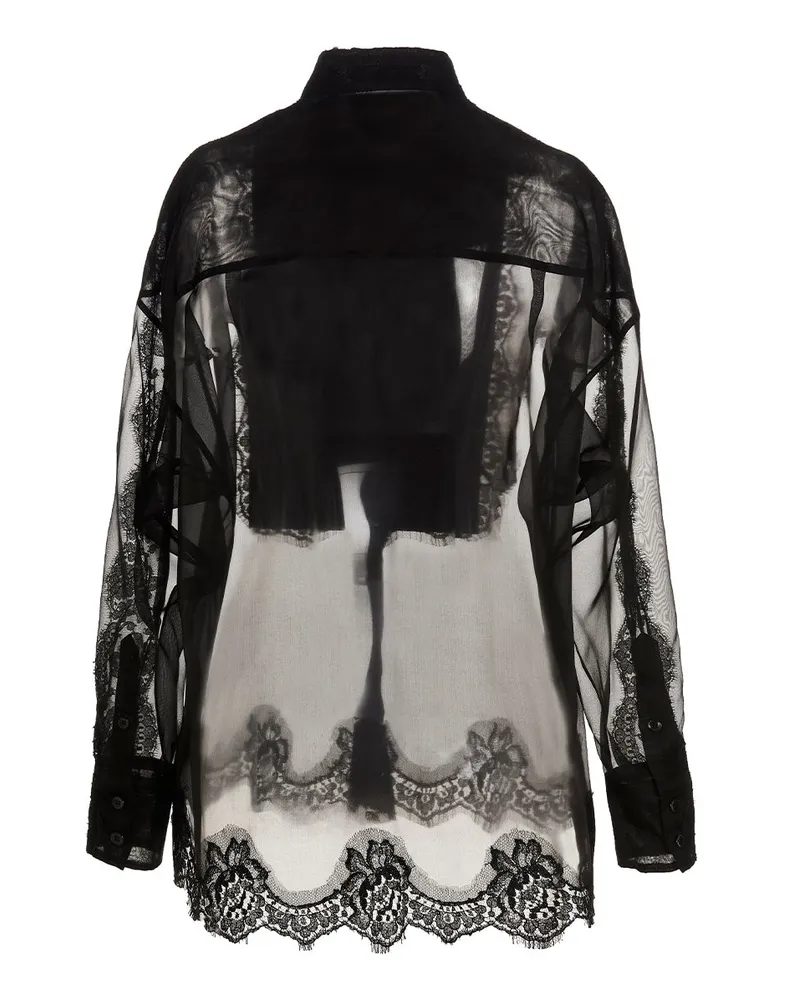 Dolce & Gabbana Women's Black Silk Blouse Black