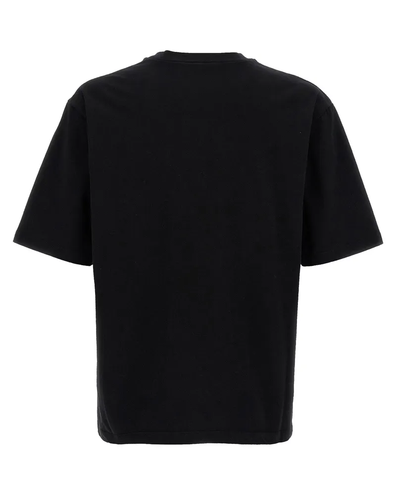 Dsquared2 Logo-Embroidered Jersey T-Shirt — Black Black