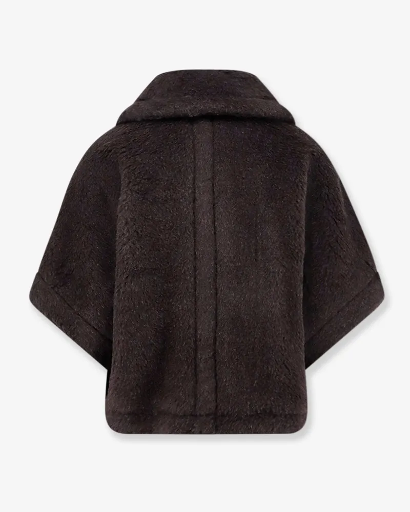 Max Mara Women's Coat Newterzo1 Alpaca And Wool Blend Brown Brown