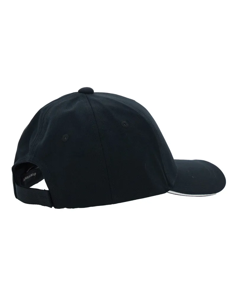 Emporio Armani Men's Baseball Cap Black Cotton Hat Black