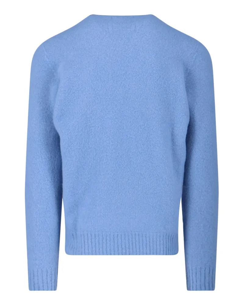Drumohr  Men's Sweaters Blue Lambswool Blue