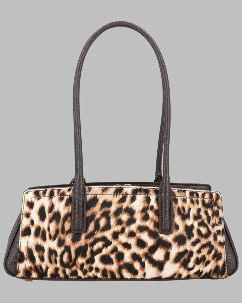 Michael Kors Laila Calfskin Leather Shoulder Bag — Multicolor Multicolor