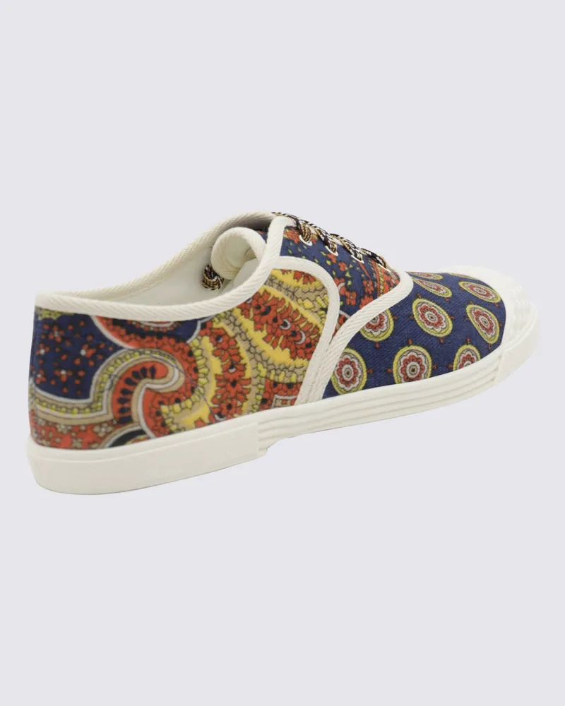 Valentino Garavani Men's Sneakers Print Dis.i24398-Ivory-Ivory Dis.i24398/ivory/ivory Navy