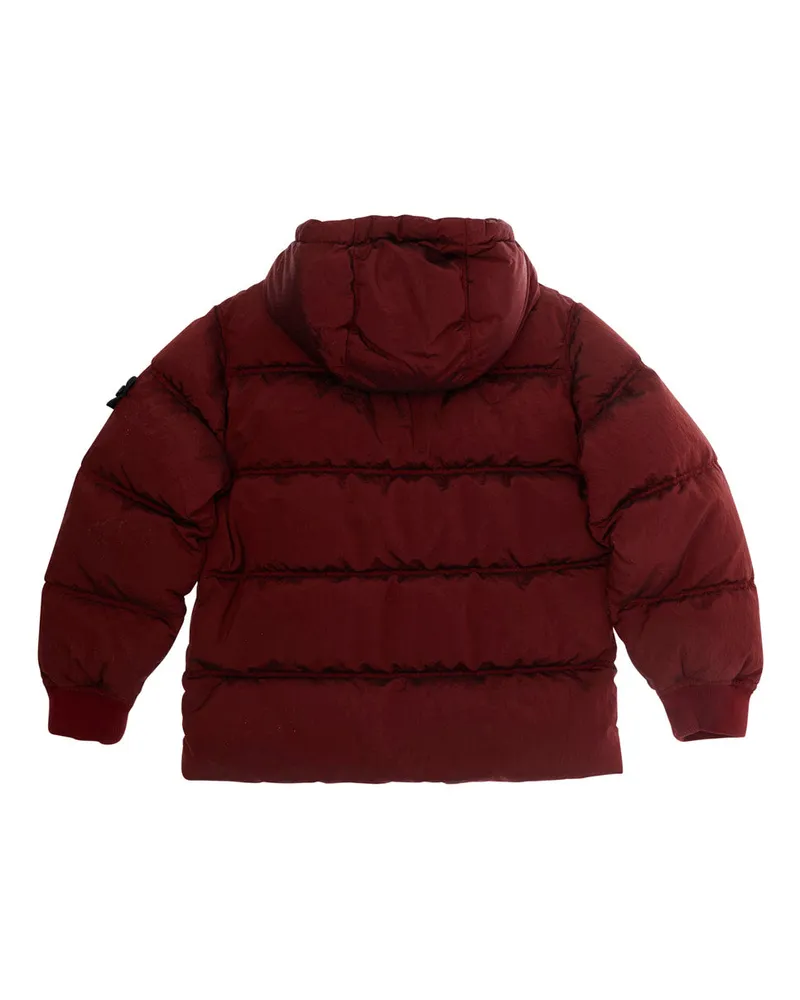 Stone Island Boys' Short Parka Tech Fabric Red Padded Jackets Red