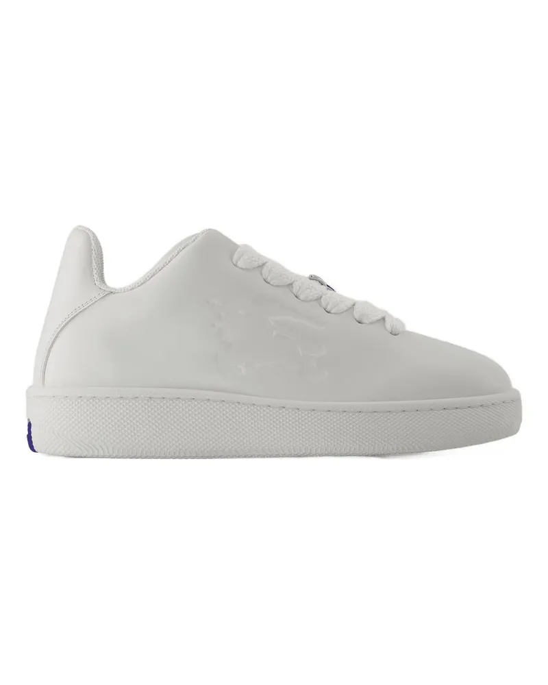 Burberry Women's Box Sneakers -  Leather White Calfskin Shoes White