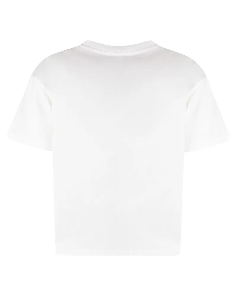 A.P.C. Women's Organic Cotton Crew-Neck T-Shirt White T-Shirts & Jerseys White