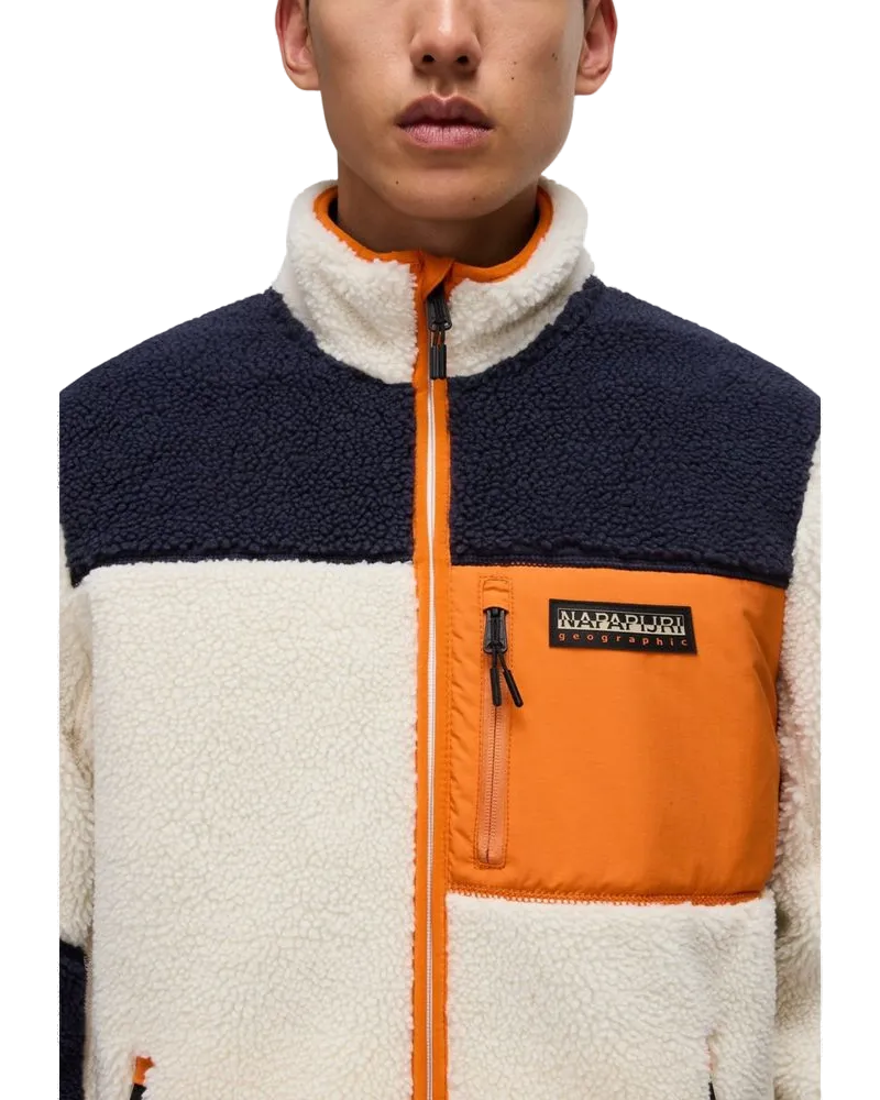 Napapijri Yupik FZ 3 Sweatshirt — Orange Orange