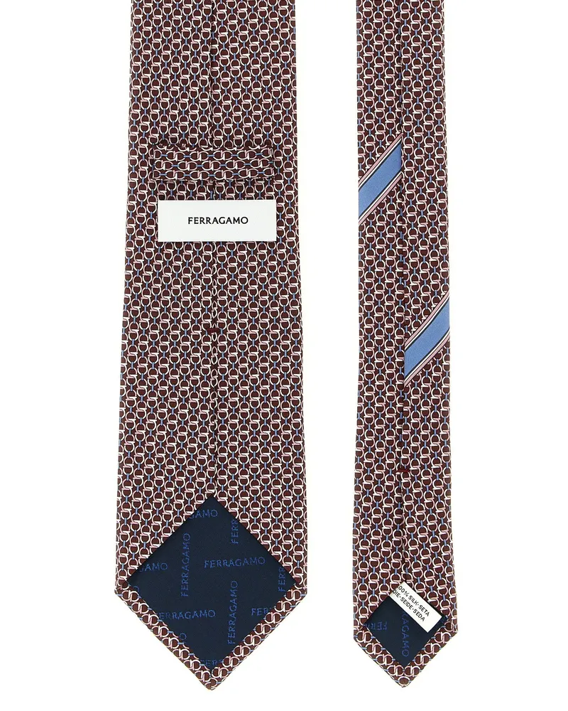 Ferragamo Chapeau Necktie — Wine Wine