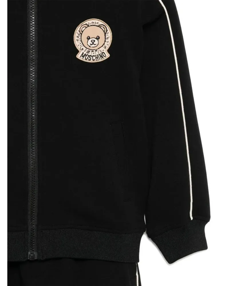Moschino Cotton-Blend Track Pants — Black Black