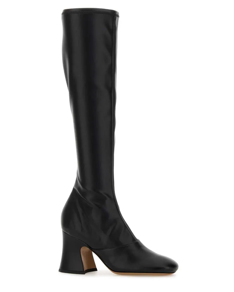 Chloé Women's Black Synthetic Leather Janis Boots Stivali Black