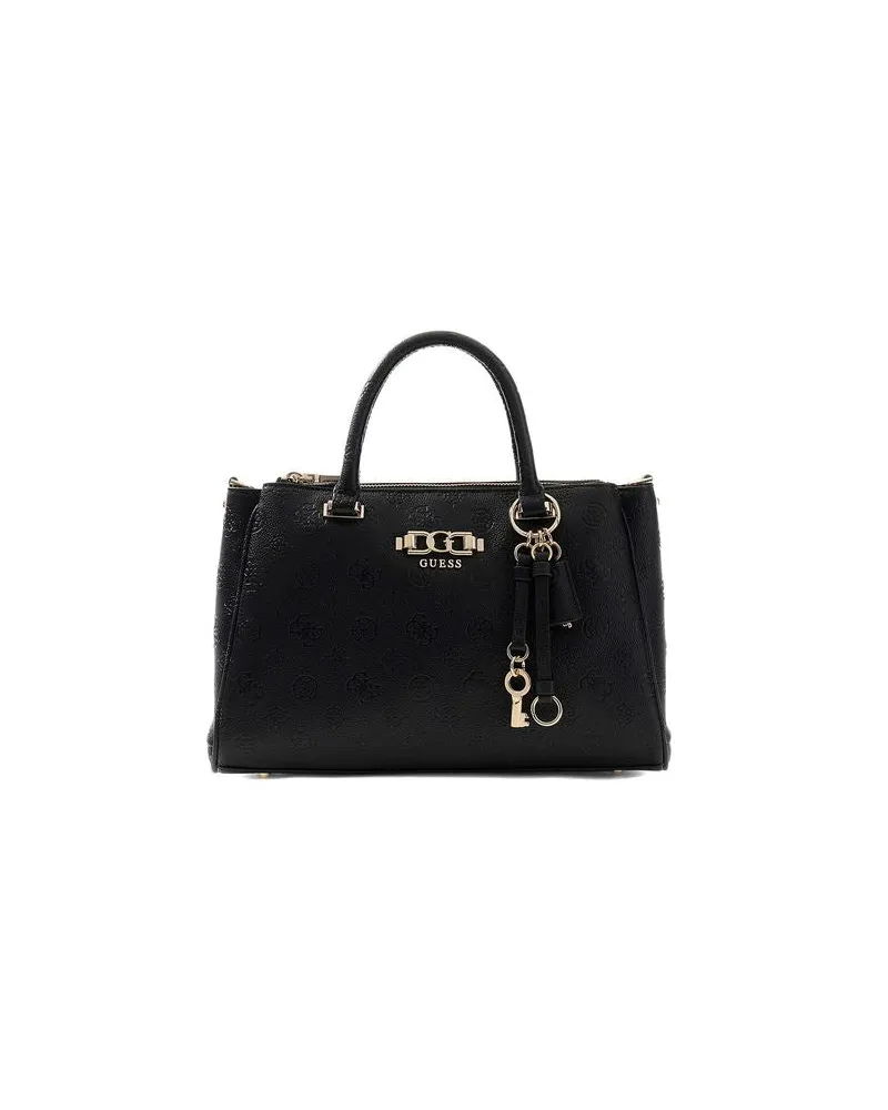 Guess Women's Satchel Bag Black Logo Polyurethane - Satchel-Bags Black
