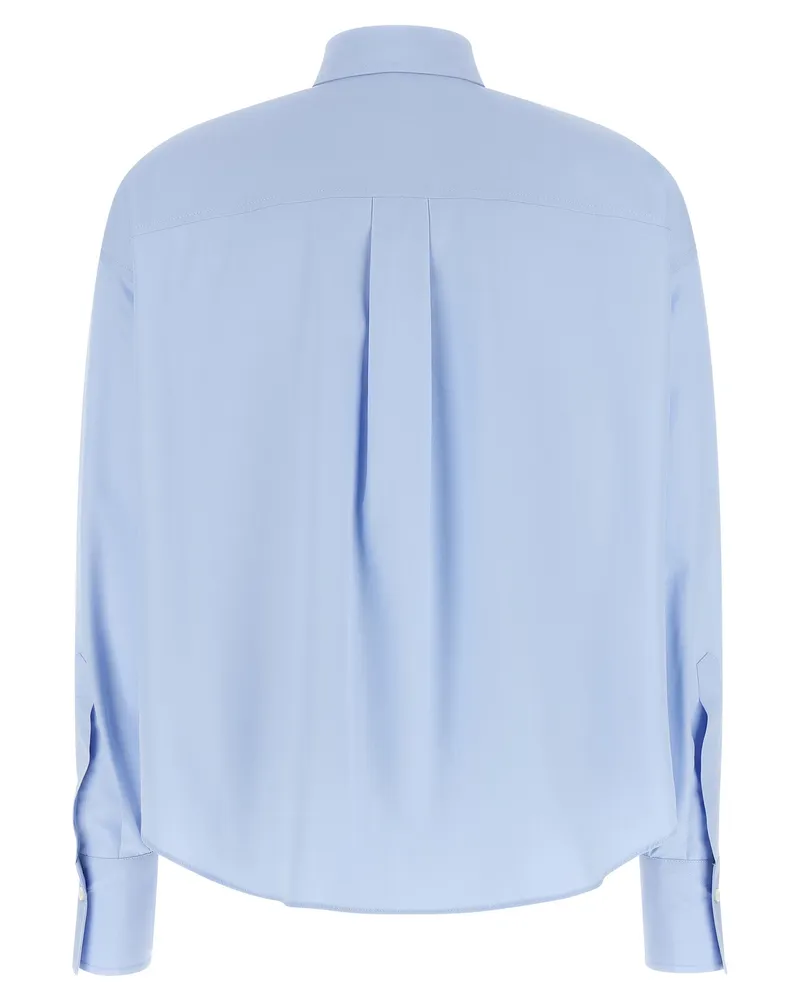 Brunello Cucinelli Women's Blue Cotton Blouse Blue