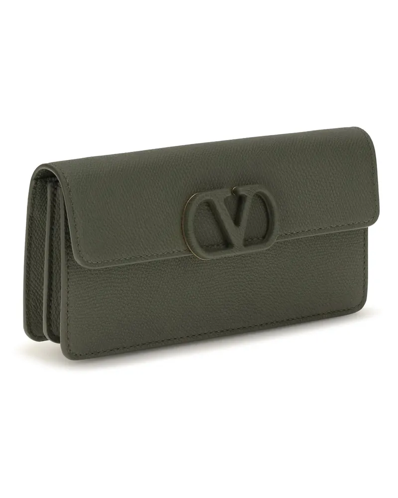 Valentino Garavani VLogo Wallet — Green Green