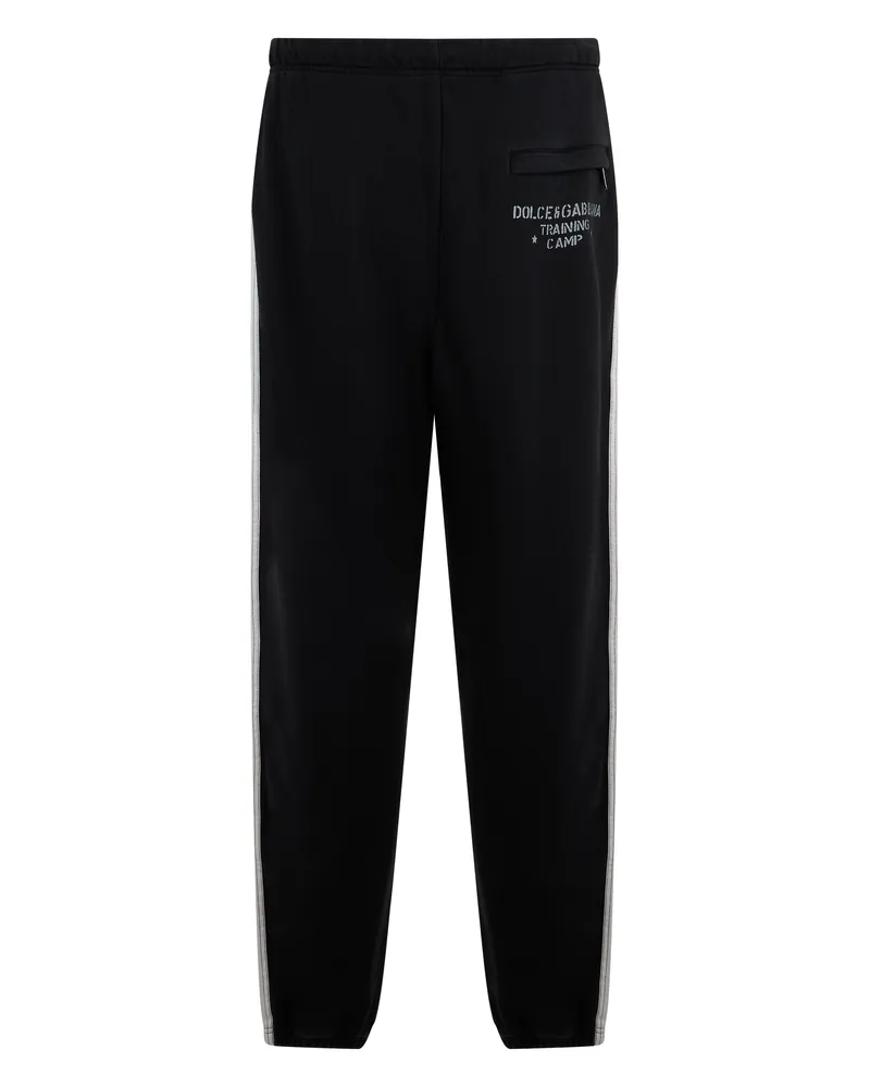Dolce & Gabbana Men's Track Trousers Black Cotton Pants Black