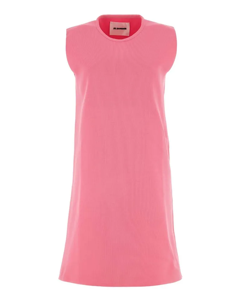 Jil Sander Fluo Pink Polyester Dress — Pink Pink