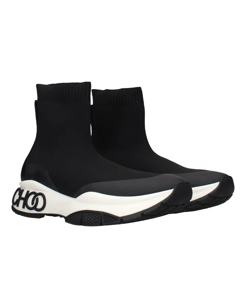 Jimmy Choo Men's Black Fabric Ankle Boots Black