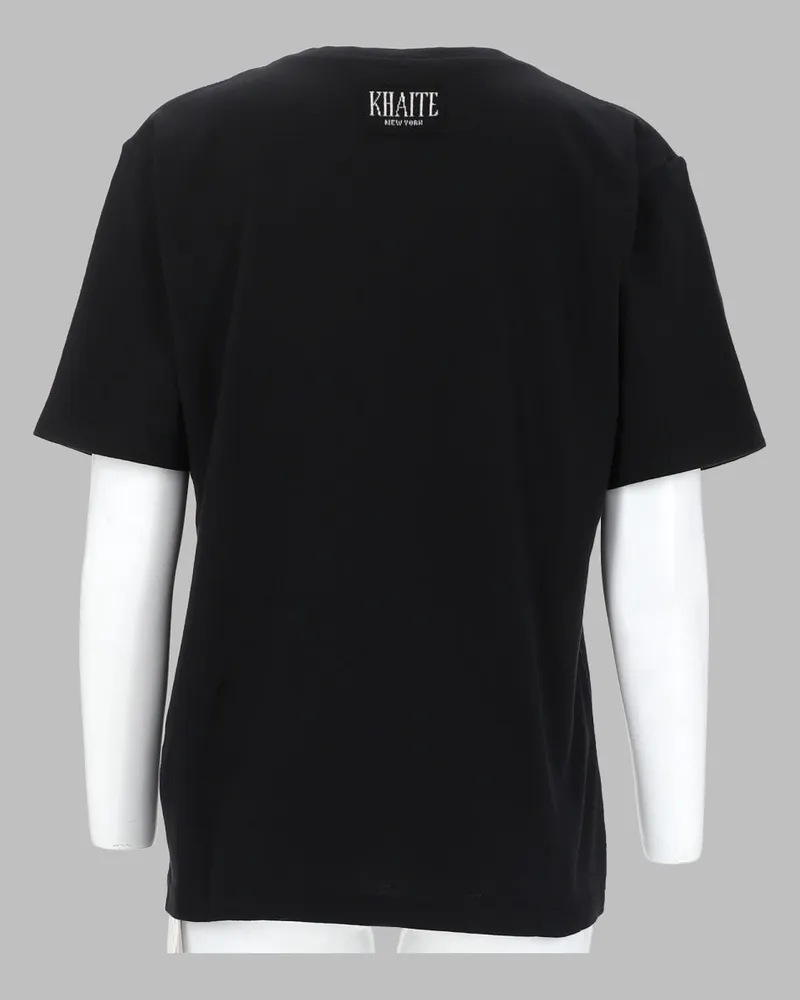 KHAITE Long-Staple Cotton T-Shirt — Black Black