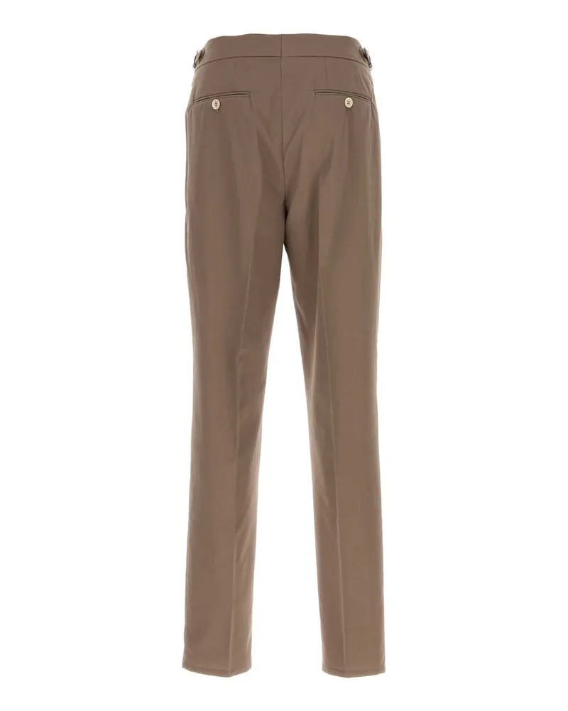 Brunello Cucinelli C2439 Exterior: Cotton Pantaloni Trousers Beige