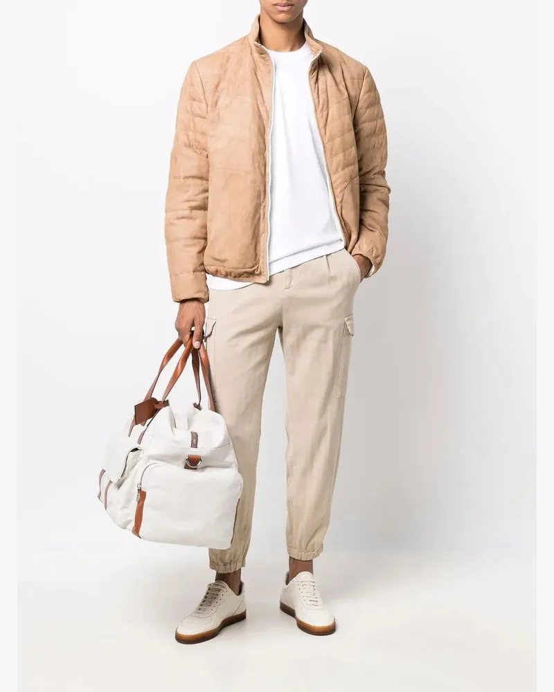 Brunello Cucinelli Relaxed Cargo Cargo Pants — Beige Beige