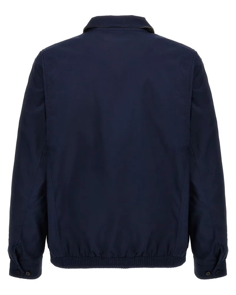Ralph Lauren Logo-Embroidered Cotton Jacket — Navy Navy