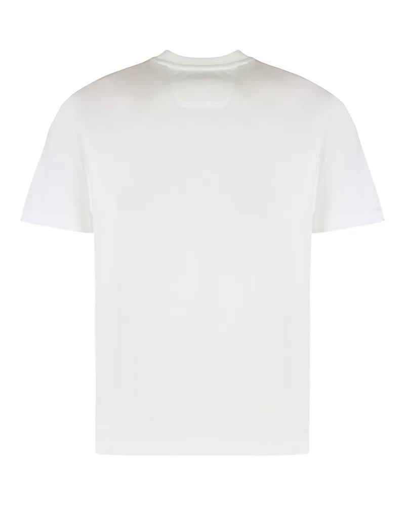 HUGO BOSS Logo-Embroidered Cotton T-Shirt — White White