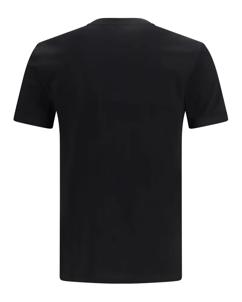 Versace Men's Slim Cotton Jersey T-Shirt Black T-Shirts And Polos Black