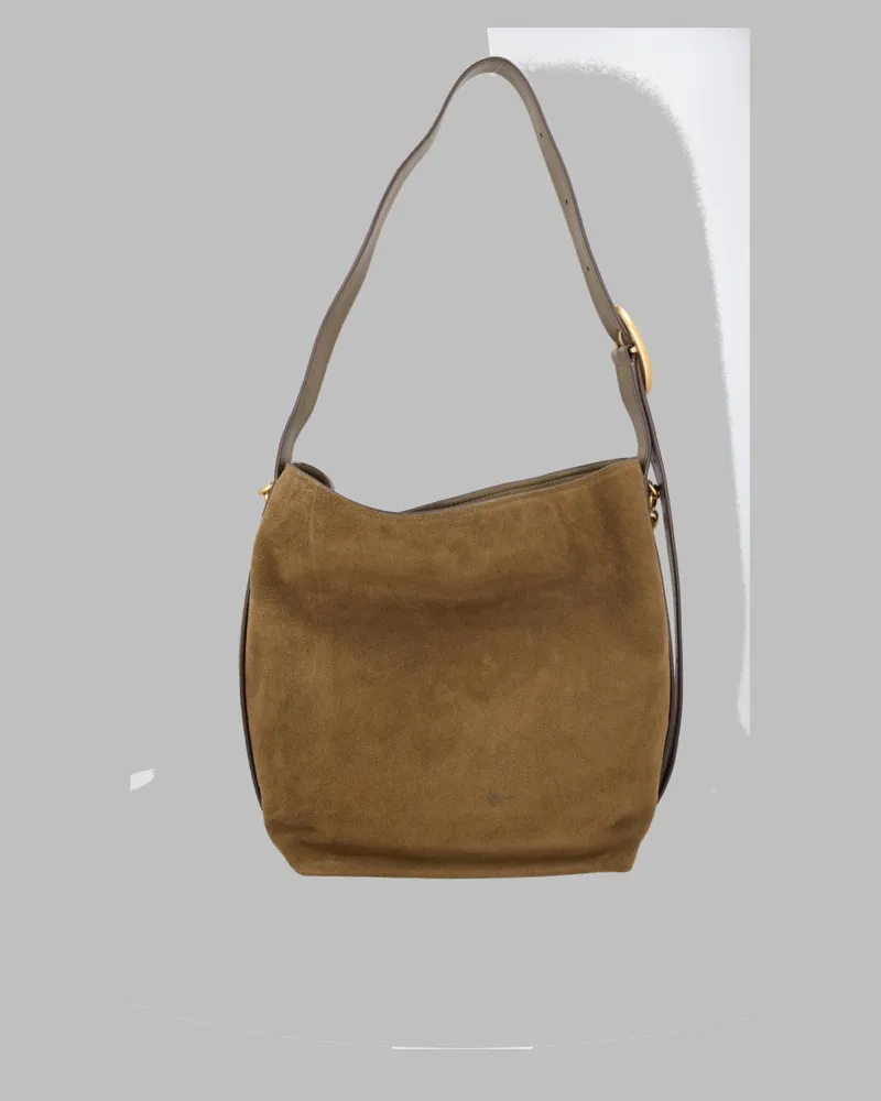 Michael Kors Women's Bucket Tote Nolita Green Leather Shoulder Bags Green