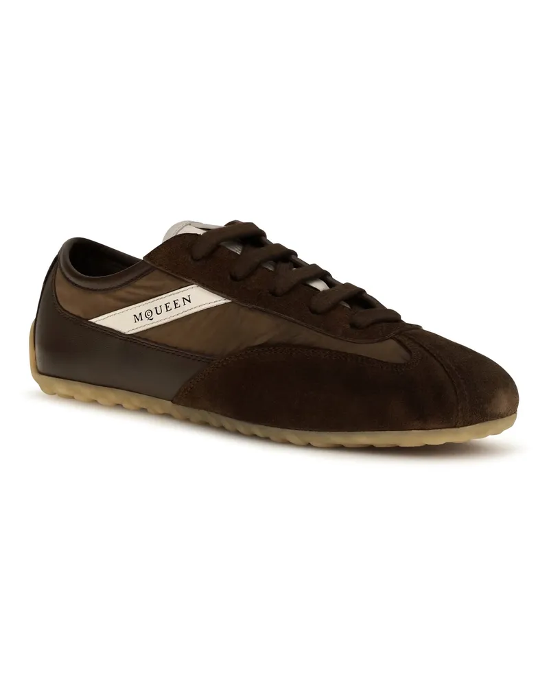 Alexander McQueen Women's Boxe Sneakers Brown-Brown Upper: Suede; Sole: Rubber Brown/brown Brown