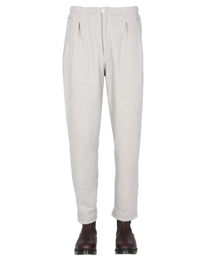 Engineered Garments Wide Leg Cotton Jogging Trousers — Gray Gray