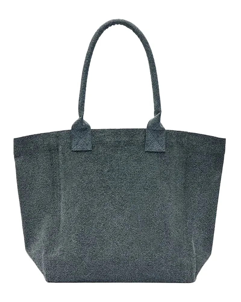 Isabel Marant Embroidered Logo Tote Bag — Black Black