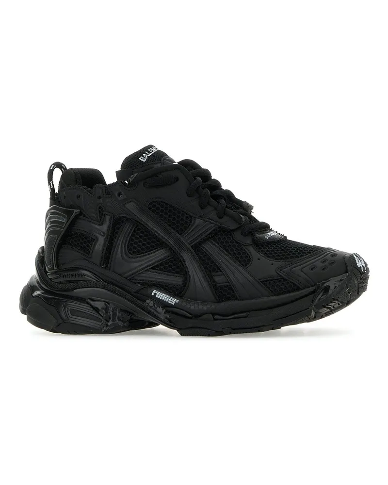 Balenciaga Men's Runner Blackmatt T Polyurethane Polyester Sneaker Black
