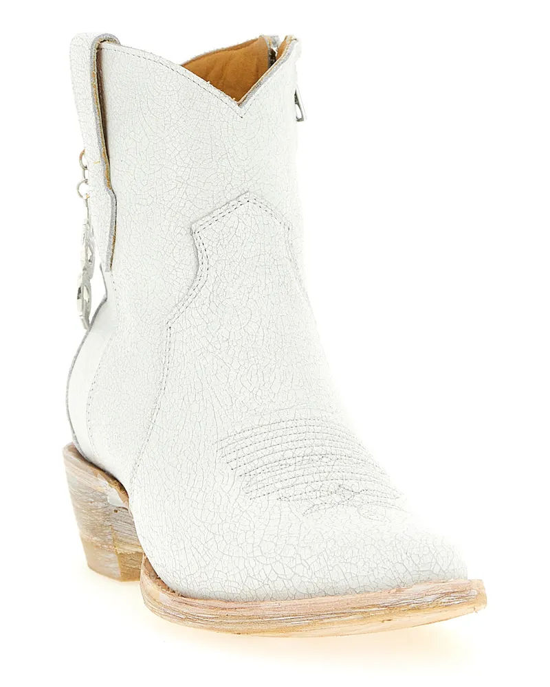 Comme des Garçons Women's White Cowhide Chelsea Boots White