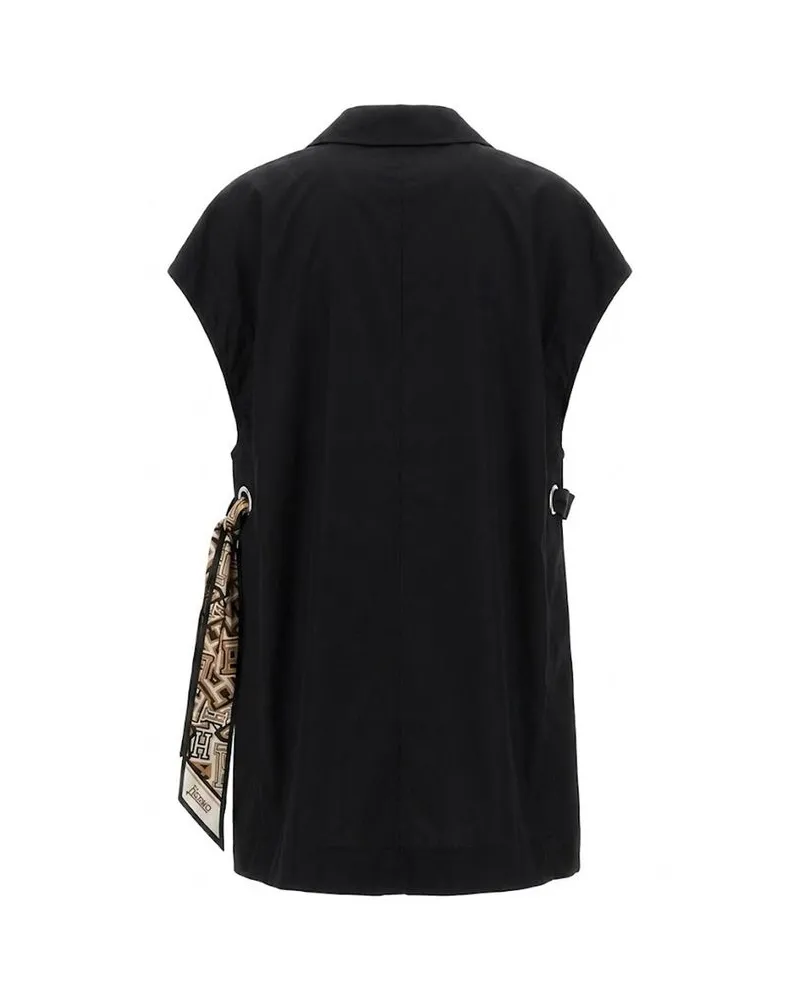 Herno Women's Black Cotton Casual Dress Black