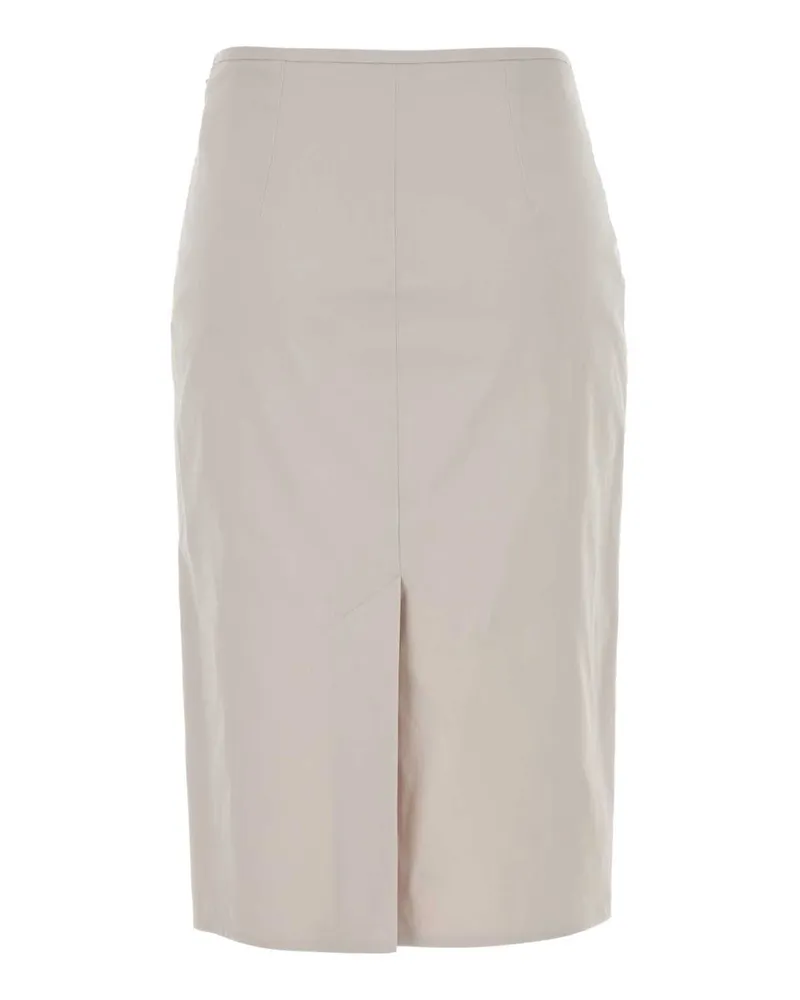 Miu Miu Stretch Poplin Skirt Talco