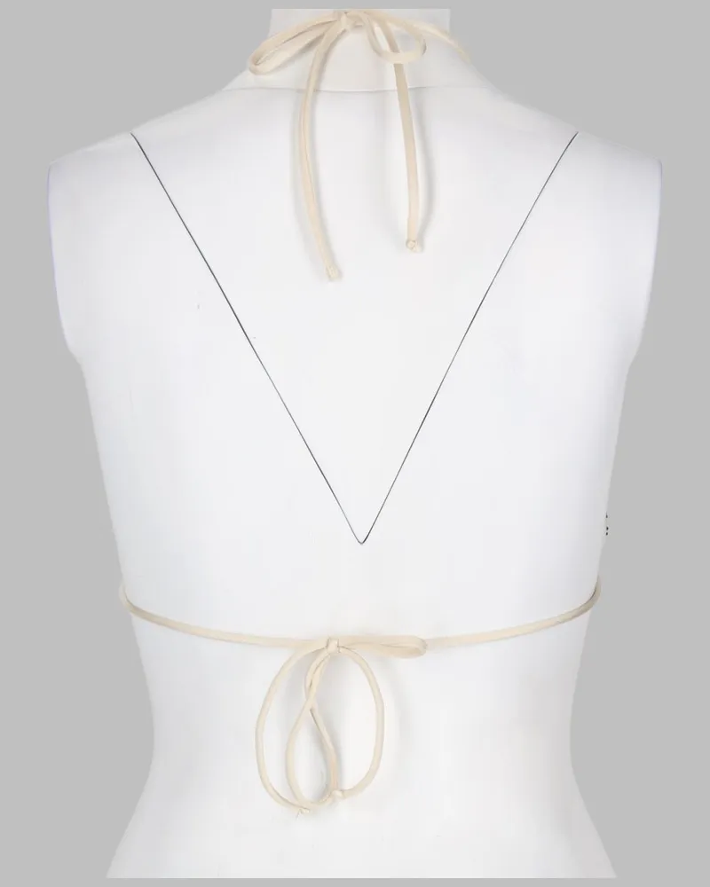 MC2 Saint Barth Guiana Bikini Top — Beige Beige