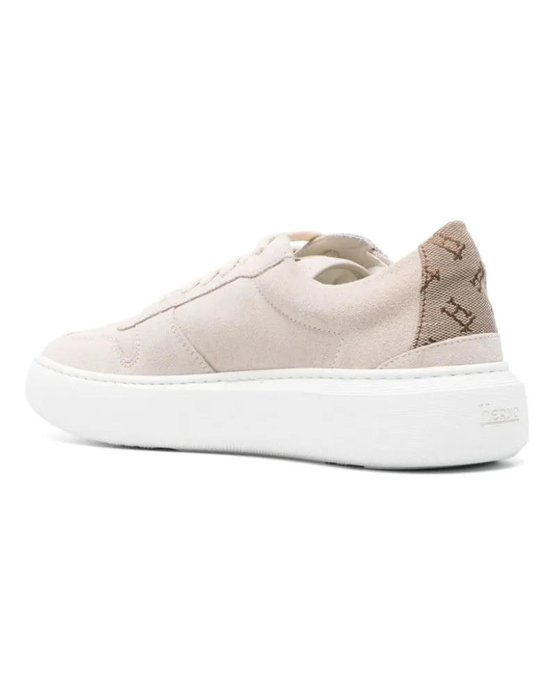 Herno Women's Suede Sneakers Aw24 W Beige
