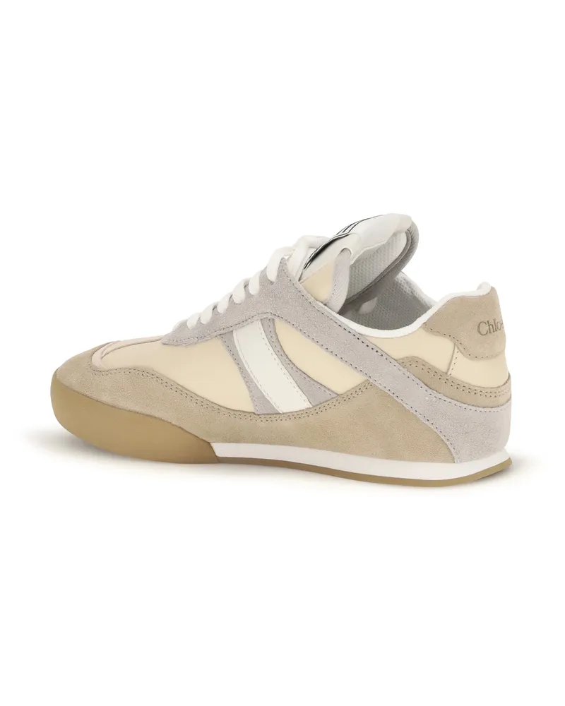 Chloé Women's Leather Trainers Kick Dove Grey Sneaker Gray