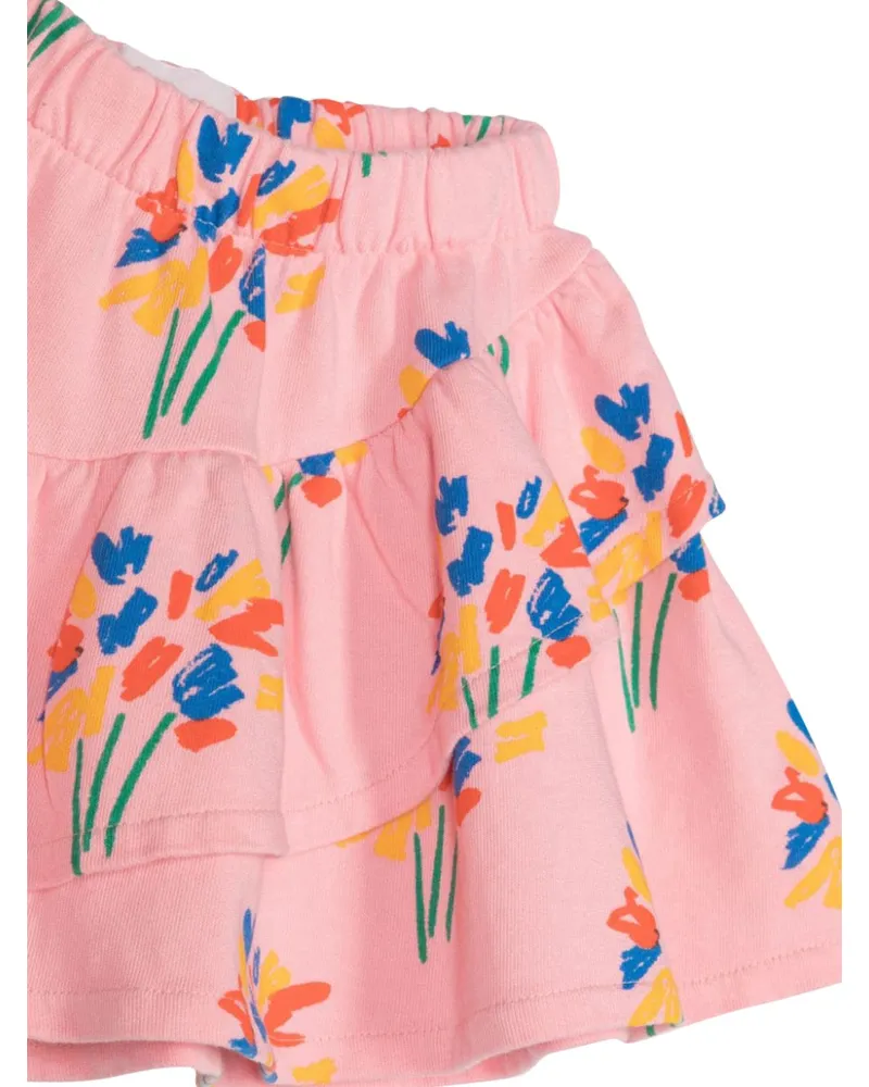 BOBO CHOSES Ruffle Fireworks Skirt — Pink Pink