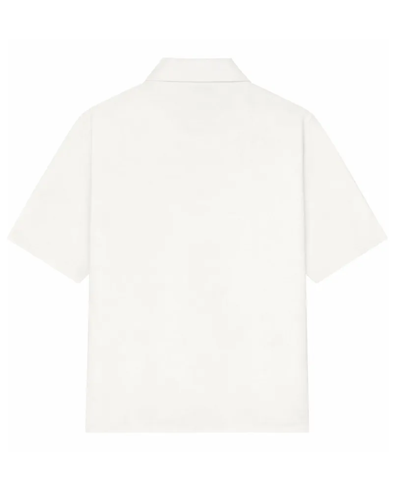 Courrèges Logo-Embroidered Oversize Polo Shirt — White White