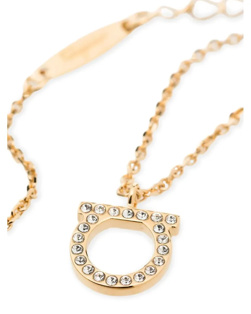 Ferragamo Gancini Necklace — Gold Gold