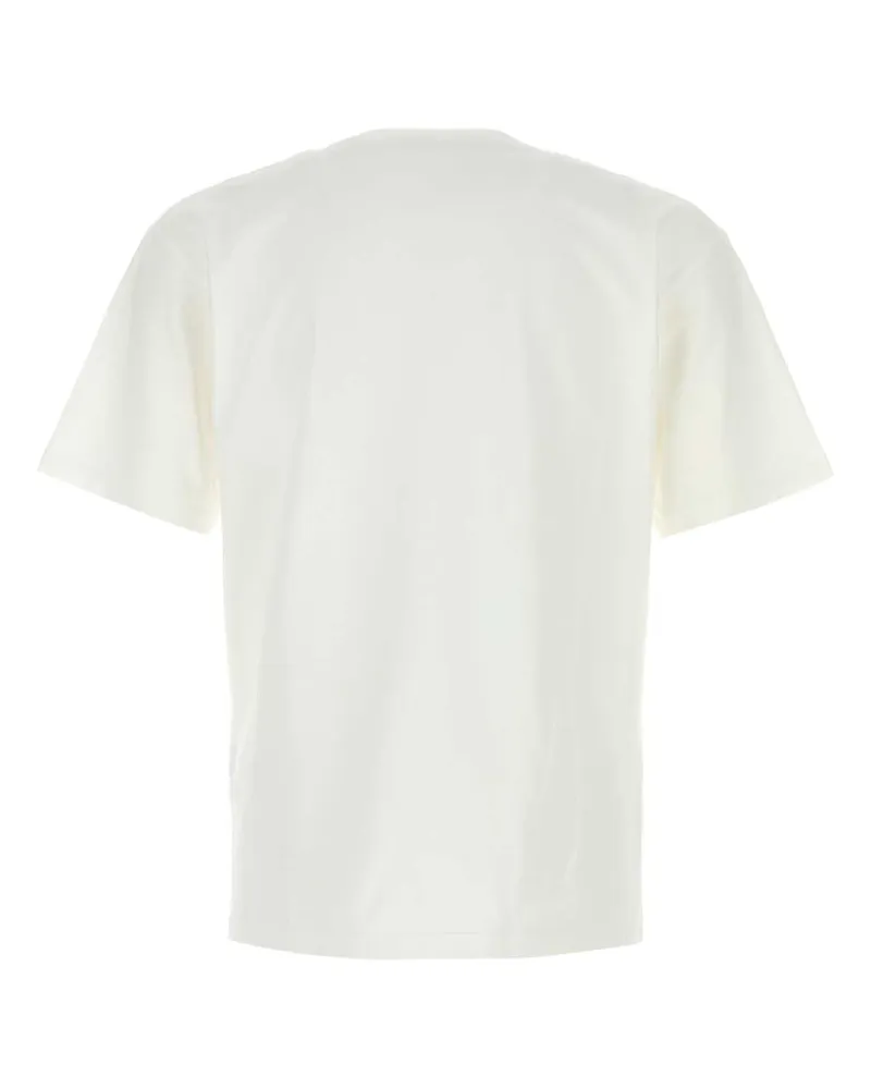 Valentino Garavani Avorio Exterior: Cotton T-Shirt T-shirts And Polos White