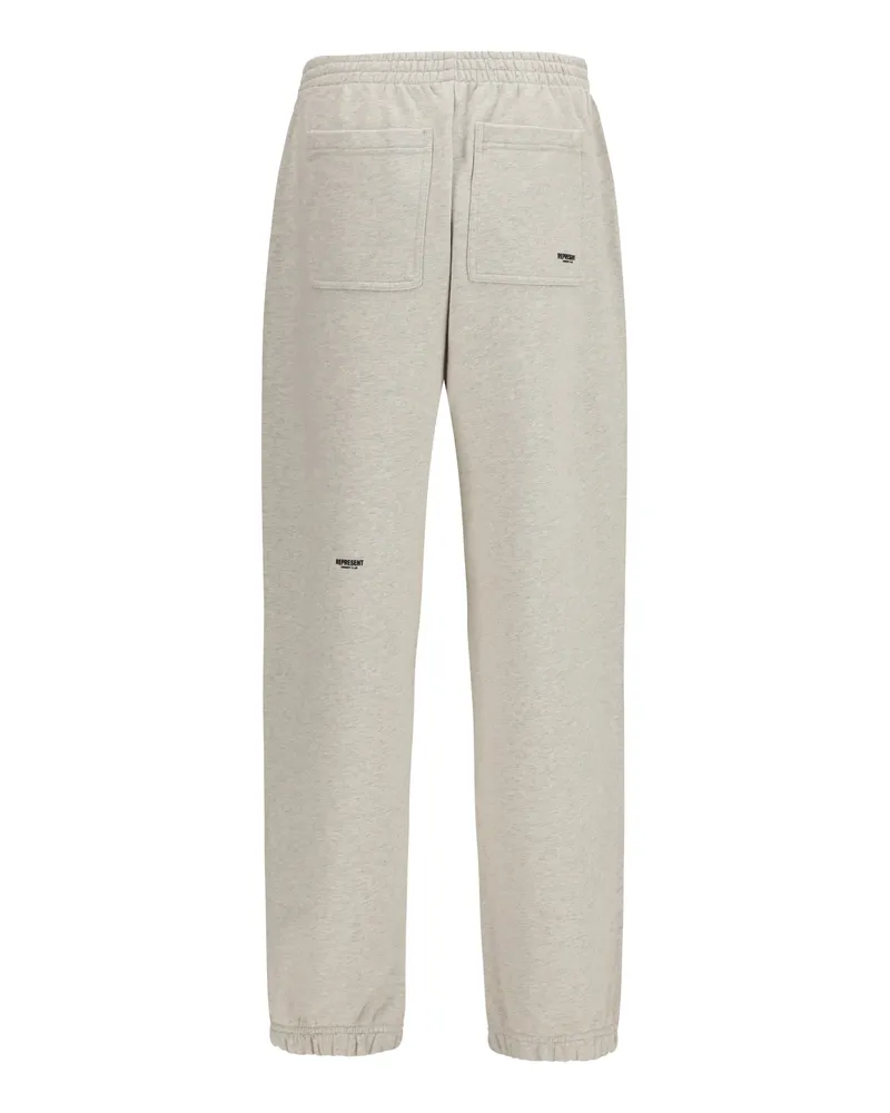 REPRESENT Men Sweatpants Micro Owners Club Cream Marl Cotton Trousers Beige