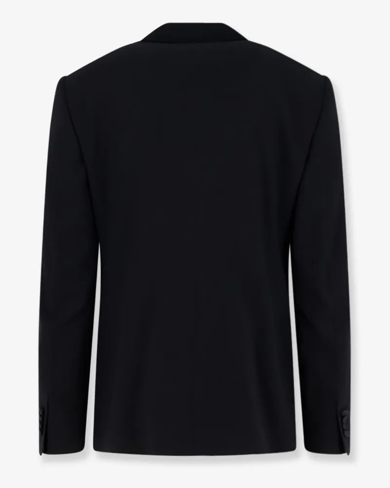 Giorgio Armani Men's Tuxedo Blazer Soho Black Virgin Wool Blazers Jacket Black