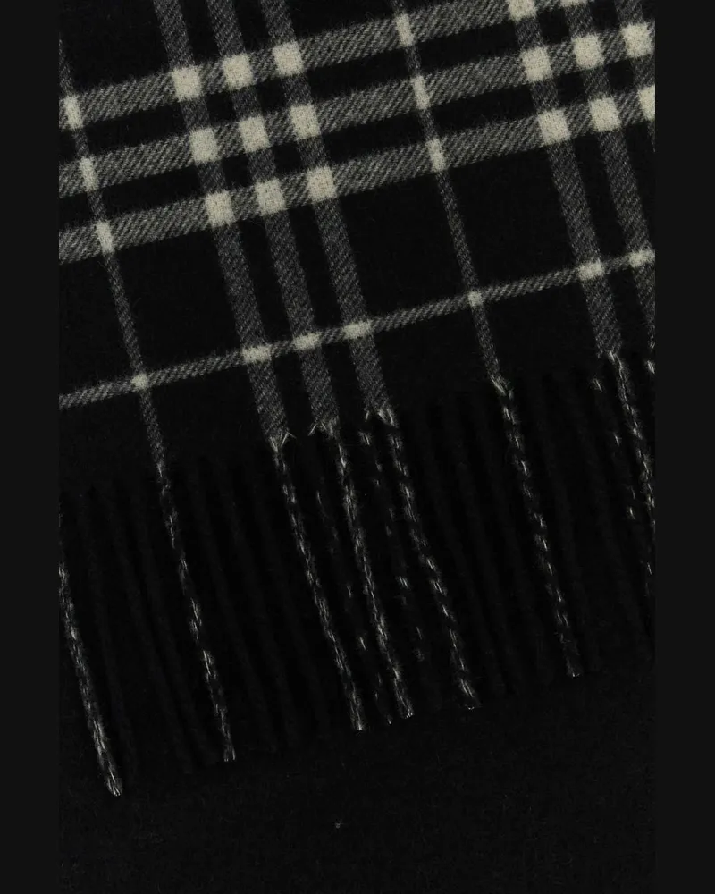 Burberry Unisex Blackcalicoipchk Exterior: Cashmere Sciarpe E Foulard Scarfs Black