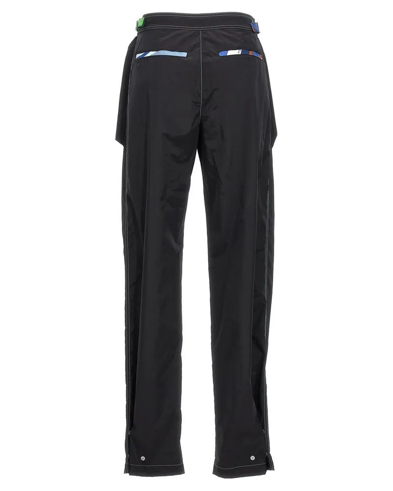 Emilio Pucci Women's Black Polyamide Casual Pants Black