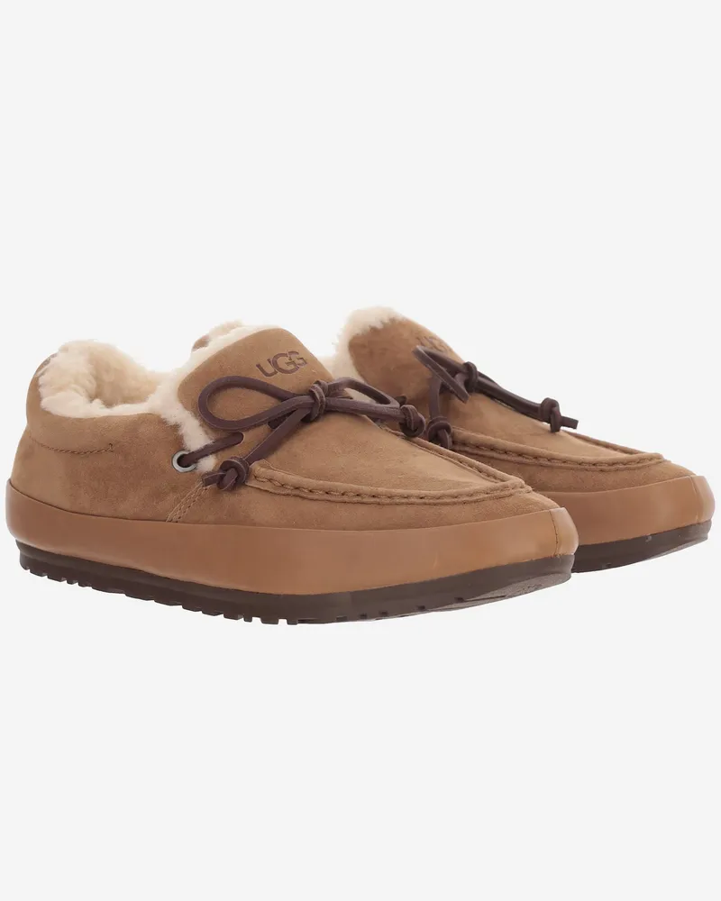 UGG Women's Suede Loafers Quill Beige Boot Beige