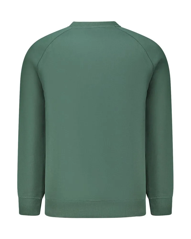 Timberland Logo-Embroidered Cotton Sweatshirt — Green Green