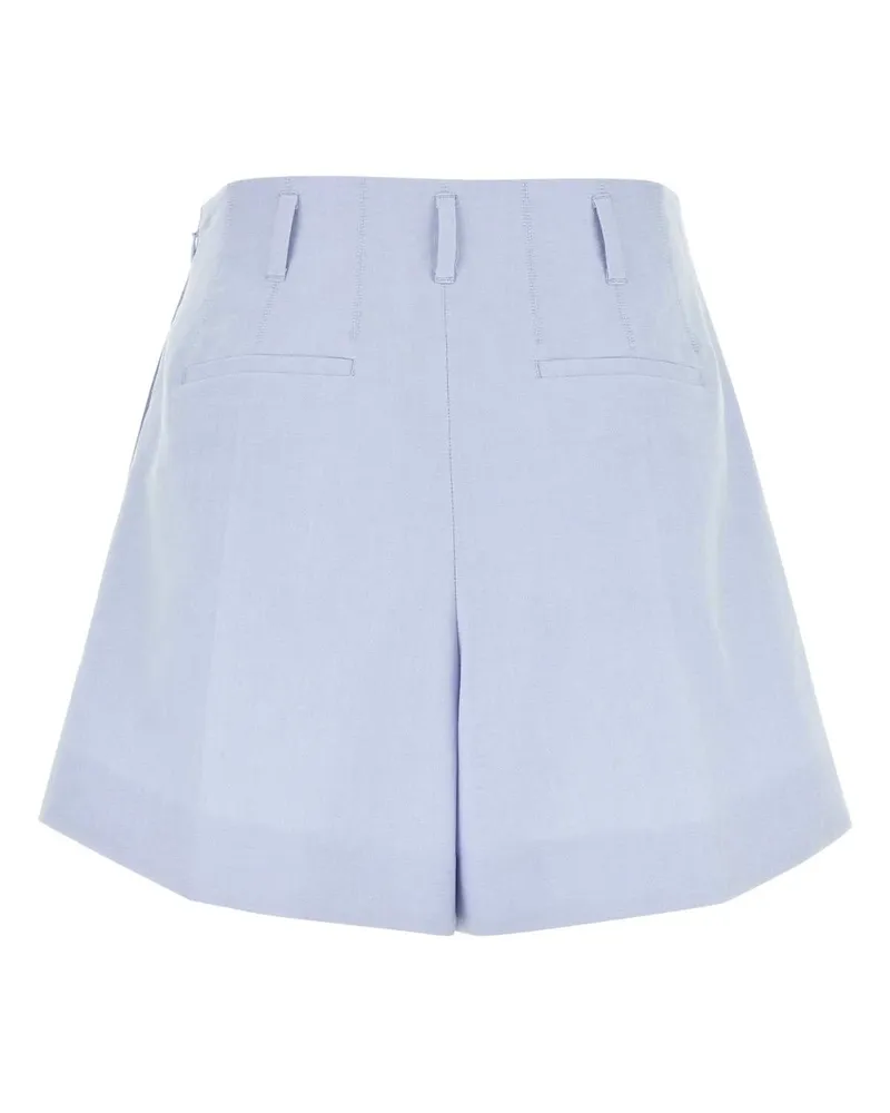 Givenchy Women's Powder Blue Cotton Shorts Babyblue Exterior Blue
