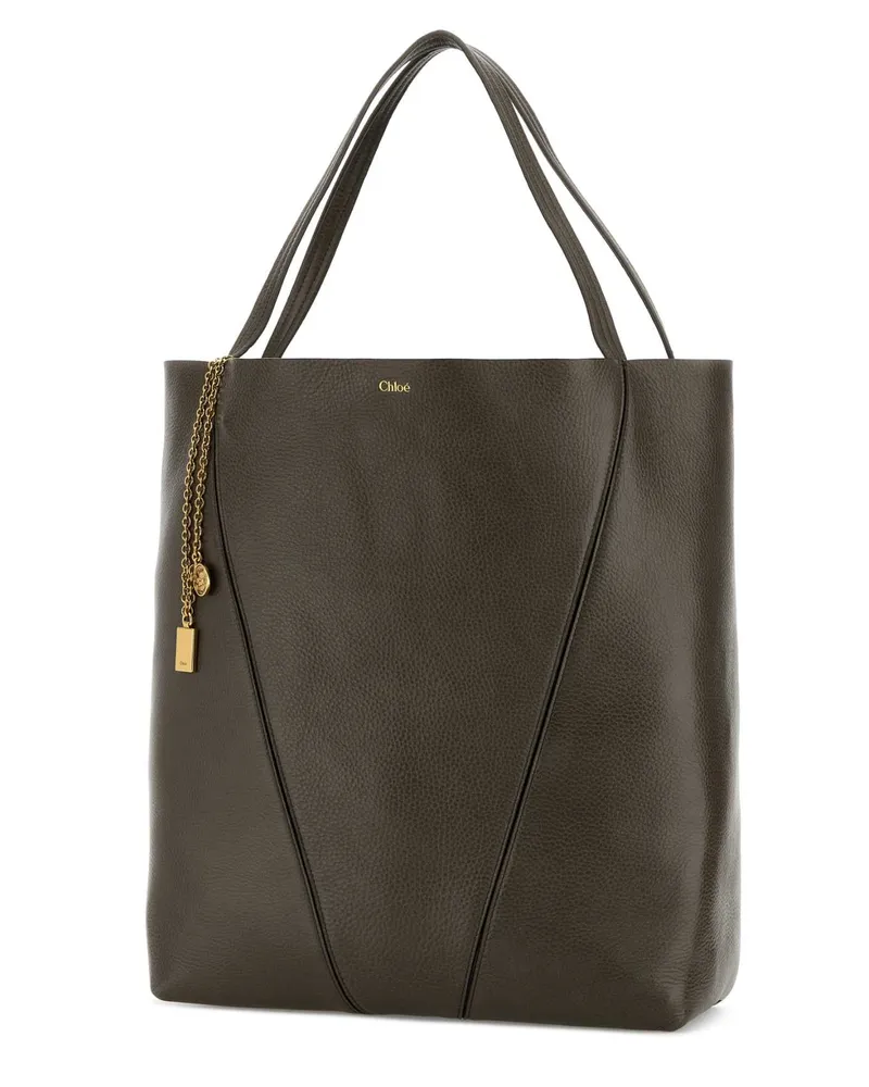 Chloé Women's Spin Shoulder Bag Gray Calf Gray